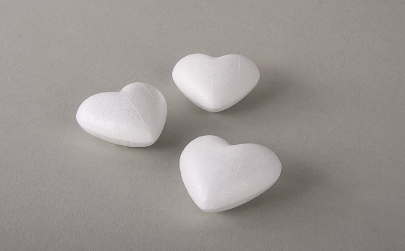 Styroporherzen