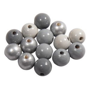 Holz Perlen Mischung FSC 100%, 12mm ø