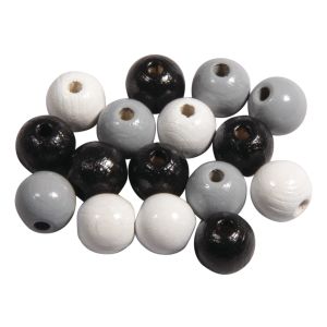 Holz Perlen Mischung FSC 100%, 10mm ø