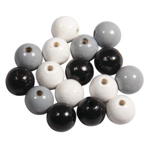 Holz Perlen Mischung FSC 100%, 12mm ø