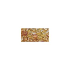Rocailles, 2 mm ø, transp. gelüstert, gold