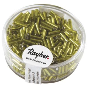 Glasstifte, 7/2 mm, mit Silbereinzug, hellgrün