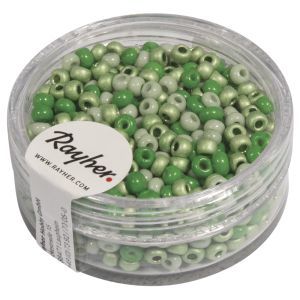 Rocailles, nacrées, 2,6 mm ø