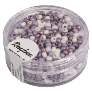 Rocailles, nacrées, 2,6 mm ø