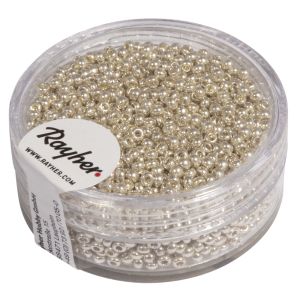 Rocailles, 2,0 mm ø, nacrées