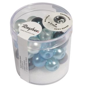 Renaissance Glaswachsperlen, halbtransp.