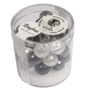 Renaissance Glaswachsperlen, halbtransp.