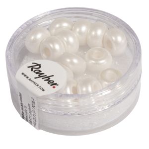 Glas-Großlochradl, verwachst, 9mm ø