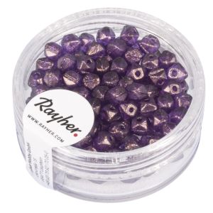 Antique Rocailles, 4mm ø, brombeere