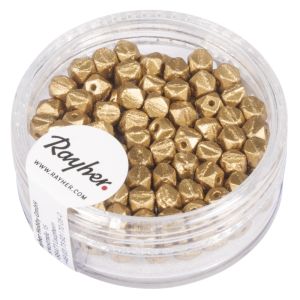 Antique Rocailles, 4mm ø, gold