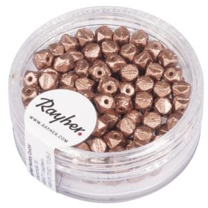 Antique Rocailles, 4mm ø, kupfer
