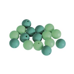 Silikonperlen, 12mm ø, türkis
