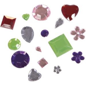 Acryl-Strass-Mix, versch. Formen