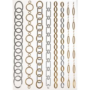 Schmuck Tattoos- gold, silber