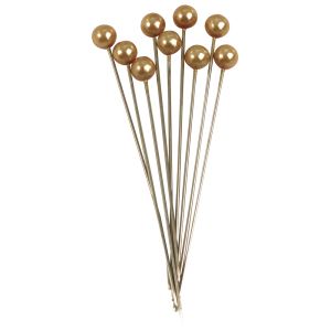 Perlen-Kopfstecknadel, gold