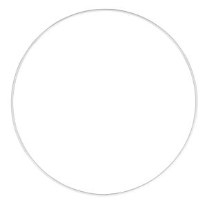 Metallringe, beschichtet, weiß