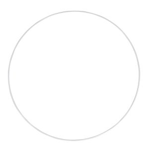 Metallringe, beschichtet, weiß