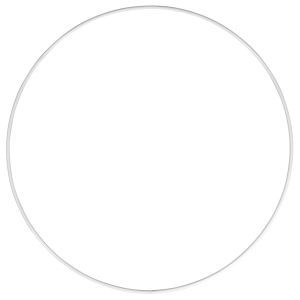 Metallringe, beschichtet, weiß