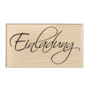 H.- Stempel 'Einladung'