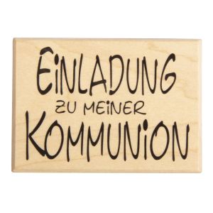 H.- Stempel 'Einladung z. Kommunion'