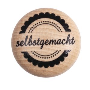 Stempel 'selbstgemacht', 3cm ø