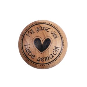 Stempel 'Mit Liebe', 3cm ø