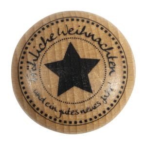 Stempel 'Fröhliche Weihnachten', 3cm ø