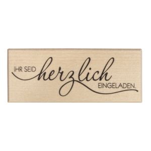 Stempel 'Herzlich eingeladen'
