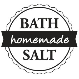 Stempel 'Bath Salt -homemade-', 3cm ø