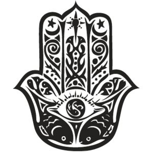 Stempel 'Hamsa Hand', 3cm ø