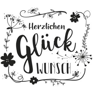Stempel 'Herzlichen Glückwunsch'