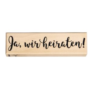Stempel  Ja, wir heiraten!