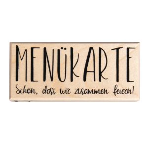 Stempel 'Menükarte - Schön, dass wir...'