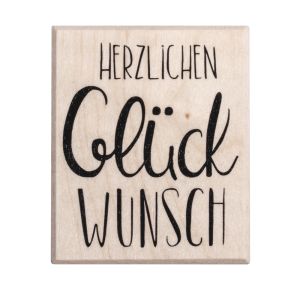 Stempel 'Herzlichen Glückwunsch'