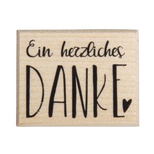 Stempel 'Ein herzliches Danke'