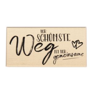 Stempel 'Der Schönste Weg ist der...'
