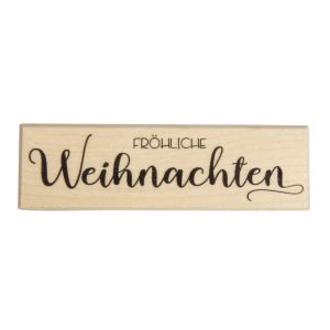 Stempel 'Fröhliche Weihnachten'