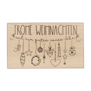 Stempel 'Frohe Weihnachten' - Girlande