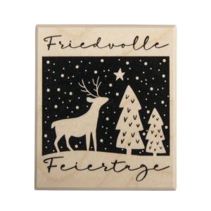 Stempel 'Friedvolle Feiertage'
