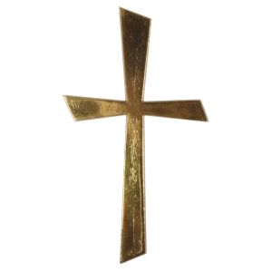 Wachs-Motiv Kreuz Gold