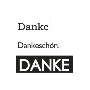 Labels Danke