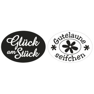 Labels 'Glück am St.', 'Gutelaune S.'