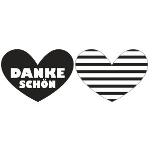 Labels  Dankeschön , Streifen