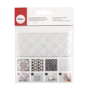 Relief-Eingießplatte Blumenzirkel