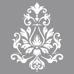 Schablone Brokatmotiv