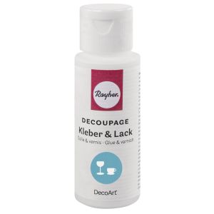 Decoupage Kleber & Lack für Glas