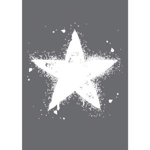 Siebdruck-Schablone Stern, A4
