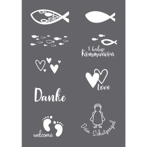 Siebdruck-Schablone Anlass A5