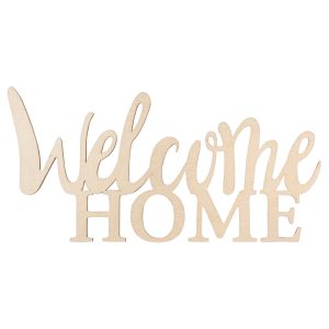 Holzschrift 'Welcome home', FSC 100%