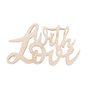 Holz Minischrift 'Love',FSC Mix Credit